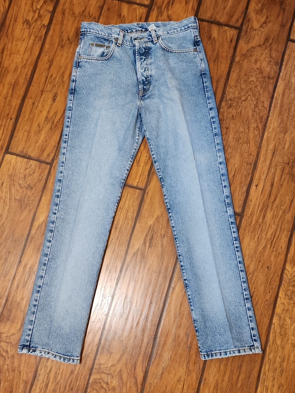 Calvin Klein Jeans Women's Light Blue Straight-Leg Jeans